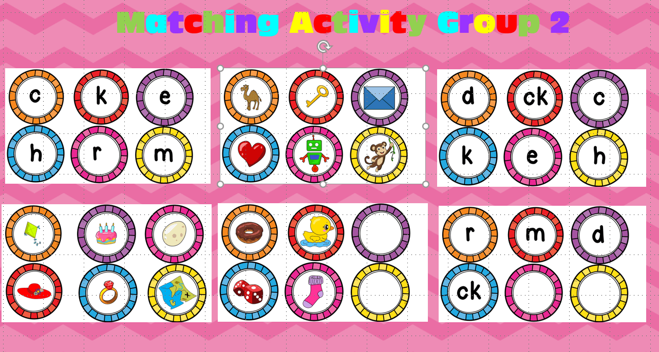 Mash infants jolly phonics group 2 matching activity